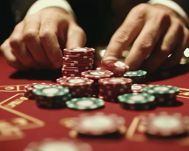 manggatoto slot Sic Bo live-dealer table with three dice and betting layout